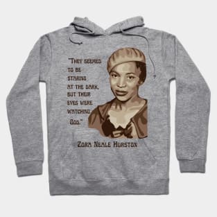 Zora Neale Hurston Portrait and Quote Hoodie